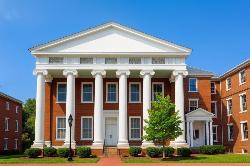 Historic Building with Columns