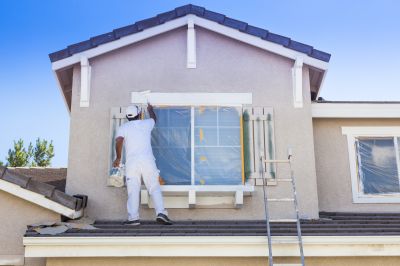 Exterior painting of multiple home surfaces